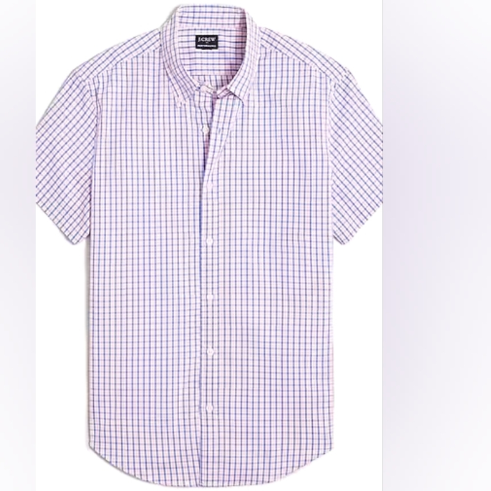J. Crew Short-Sleeve Flex Performance Shirt New Size Medium - Picture 2 of 4